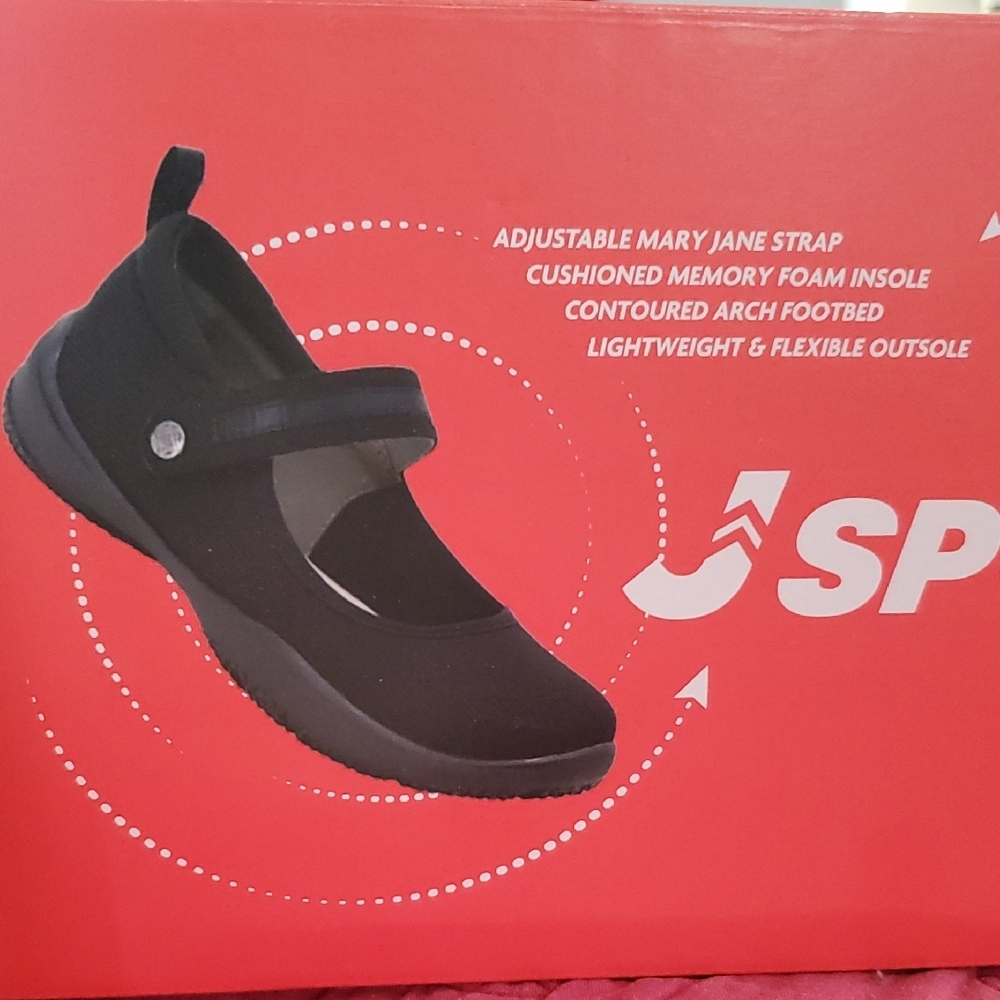 JSport by Jambu Black Athletic Shoes with Non-Slip Sole - Picture 13 of 16